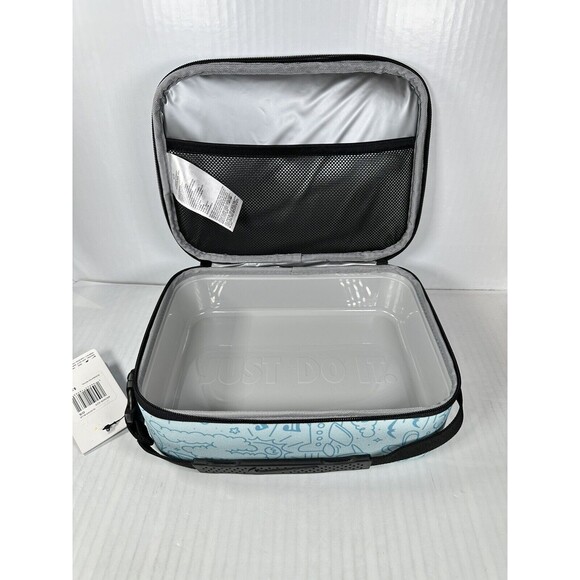 Nike Swoosh Hard Shell Lunch Box 4L Glacier Blue Insulated School Bag 9A2929-G25 - Picture 3 of 7